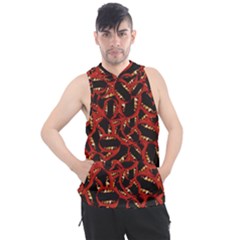 Ugly Open Mouth Graphic Motif Print Pattern Men s Sleeveless Hoodie by dflcprintsclothing