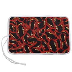 Ugly Open Mouth Graphic Motif Print Pattern Pen Storage Case (s) by dflcprintsclothing