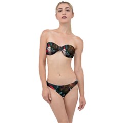 A Santa Claus Standing In Front Of A Dragon Classic Bandeau Bikini Set by bobilostore