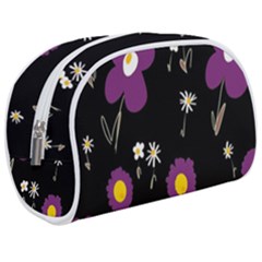 Daisy Chain Purple Make Up Case (medium) by Mazipoodles