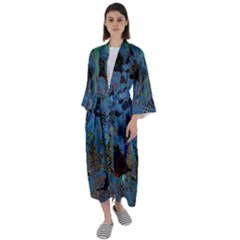 Oceanenia Maxi Satin Kimono by PollyParadiseBoutique7