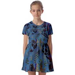 Oceanenia Kids  Short Sleeve Pinafore Style Dress