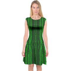 Techs Capsleeve Midi Dress