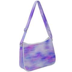 Bright Colored Stain Abstract Pattern Zip Up Shoulder Bag by dflcprintsclothing