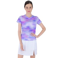 Bright Colored Stain Abstract Pattern Women s Sports Top by dflcprintsclothing