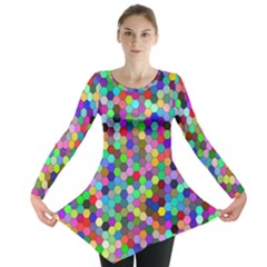 Background Color Long Sleeve Tunic  by artworkshop