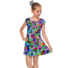 Background Color Kids  Cap Sleeve Dress by artworkshop
