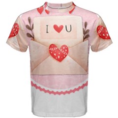 Valentines Day T- Shirt Siberian Huskies Hearts Love Dog Lover Valentines Day T- Shirt Men s Cotton Tee by maxcute