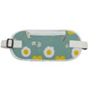 Daisy Flowers Yellow White Brown Sage Green  Rounded Waist Pouch View1