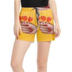 Valentine Day Lolly Candy Heart Women s Runner Shorts