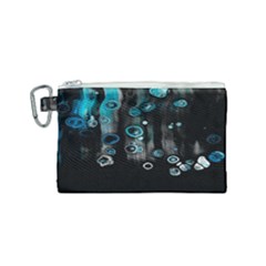 Falling Down Pattern Canvas Cosmetic Bag (small)