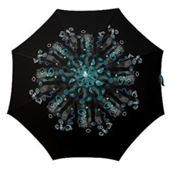 Falling Down Pattern Straight Umbrellas by artworkshop