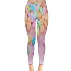 Valentine Day Heart Capsule Inside Out Leggings by artworkshop