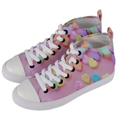 Valentine Day Heart Capsule Women s Mid-top Canvas Sneakers by artworkshop
