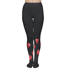 Valentine Day Heart Flower Tights by artworkshop