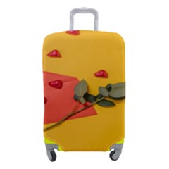 Valentine Day Heart Flower Gift Luggage Cover (small) by artworkshop