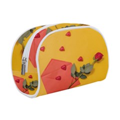 Valentine Day Heart Flower Gift Make Up Case (small) by artworkshop