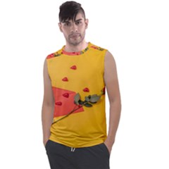 Valentine Day Heart Flower Gift Men s Regular Tank Top by artworkshop