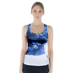 Moving Water And Ink Racer Back Sports Top by artworkshop