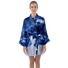 Moving Water And Ink Long Sleeve Satin Kimono