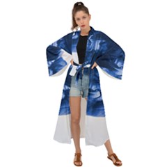 Moving Water And Ink Maxi Kimono by artworkshop