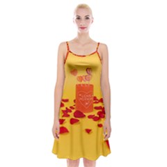 Valentine Day Heart Love Potion Spaghetti Strap Velvet Dress by artworkshop