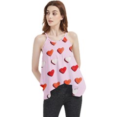 Lolly Candy  Valentine Day Flowy Camisole Tank Top by artworkshop