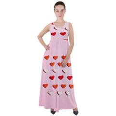 Lolly Candy  Valentine Day Empire Waist Velour Maxi Dress by artworkshop