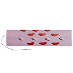 Lolly Candy  Valentine Day Roll Up Canvas Pencil Holder (l) by artworkshop