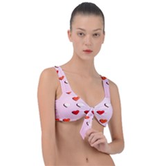 Lolly Candy  Valentine Day Front Tie Bikini Top by artworkshop