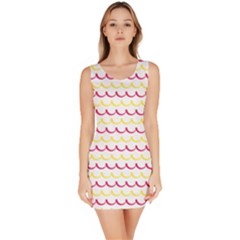 Pattern Waves Bodycon Dress