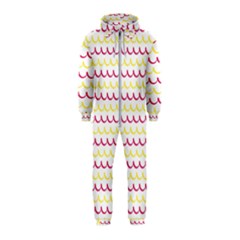 Pattern Waves Hooded Jumpsuit (kids) by artworkshop