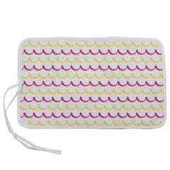 Pattern Waves Pen Storage Case (l) by artworkshop