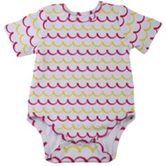 Pattern Waves Baby Short Sleeve Bodysuit by artworkshop