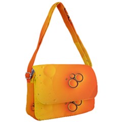 Wallpaper Liquid Bubbles Macro Orange Bright Courier Bag