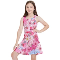 Angelica Floral  Kids  Lightweight Sleeveless Dress by PollyParadiseBoutique7