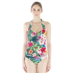 Tropical Summer  Halter Swimsuit by PollyParadiseBoutique7