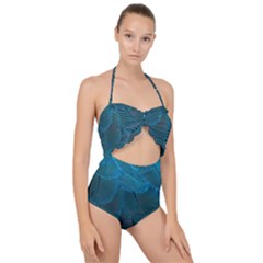 Beautiful Plumage Scallop Top Cut Out Swimsuit