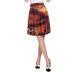 Copper Glow A-Line Skirt