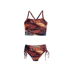 Copper Glow Girls  Tankini Swimsuit