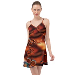 Copper Glow Summer Time Chiffon Dress