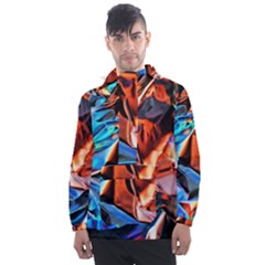 Another Rgb Lighting Test On Aluminium Surface Men s Front Pocket Pullover Windbreaker by artworkshop