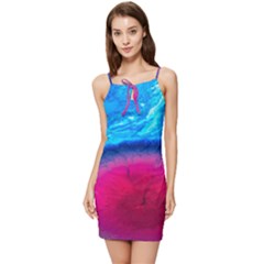 Experimental Liquids Summer Tie Front Dress