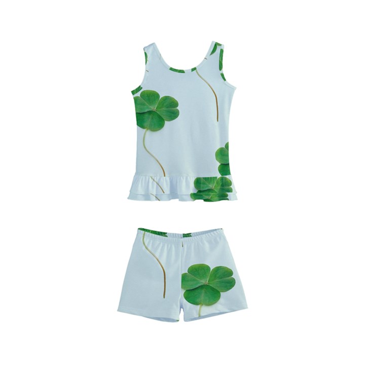 Decorative Plants Kids  Boyleg Swimsuit