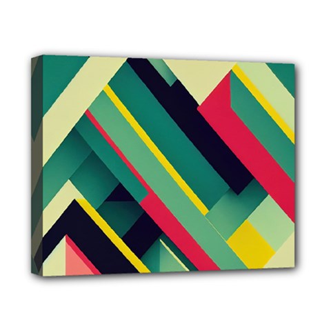 Pattern Abstract Geometric Design Canvas 10  X 8  (stretched) by danenraven