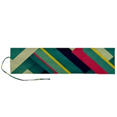 Pattern Abstract Geometric Design Roll Up Canvas Pencil Holder (l) by danenraven