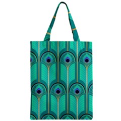 Gradient Art Deco Pattern Design Zipper Classic Tote Bag by artworkshop