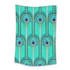 Gradient Art Deco Pattern Design Small Tapestry