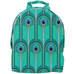 Gradient Art Deco Pattern Design Mini Full Print Backpack by artworkshop