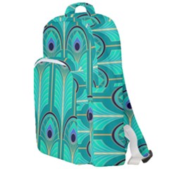 Gradient Art Deco Pattern Design Double Compartment Backpack by artworkshop